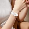 Kreative quadratische Uhr Damen Mode Wasserdicht Damen Quarz Uhr Lässig Sport Keramik Armband Armbanduhren Für Damen