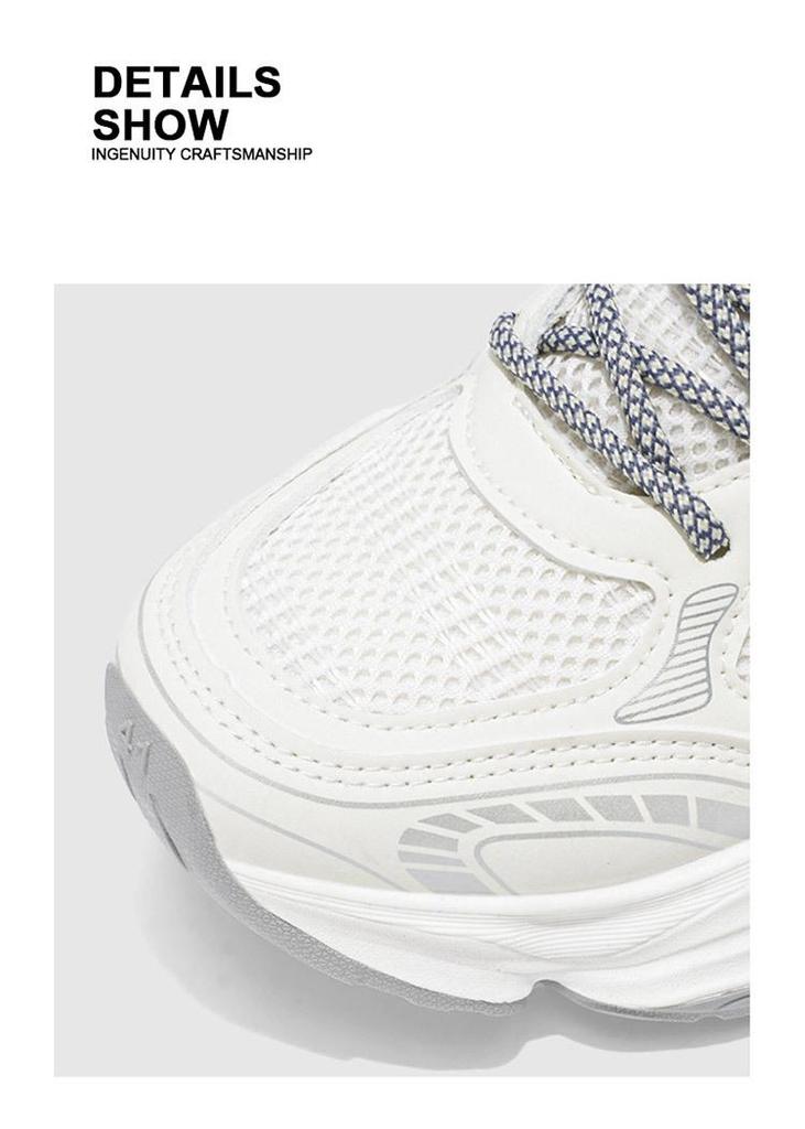 Men's Trendy Spring Mesh Running Shoes - Breathable, Thick-Soled, Casual Sneakers