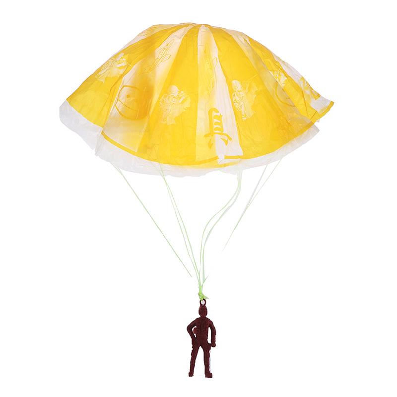 4Pcs Plastic Ejecting Parachute Toy Outdoor Soldier Hand Throwing Parachute Toy