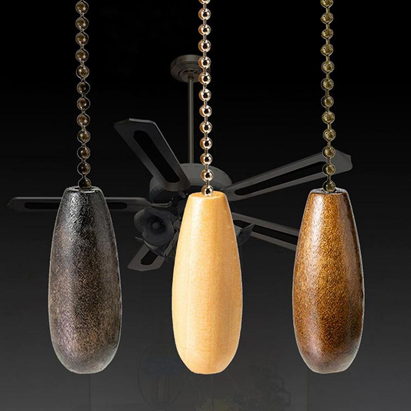 Ceiling Fan Chain Pulls Wooden Pull Chain Pendant Rope Extension Pull Chain Easy Install Removal For Ceiling Light Lamp Fan