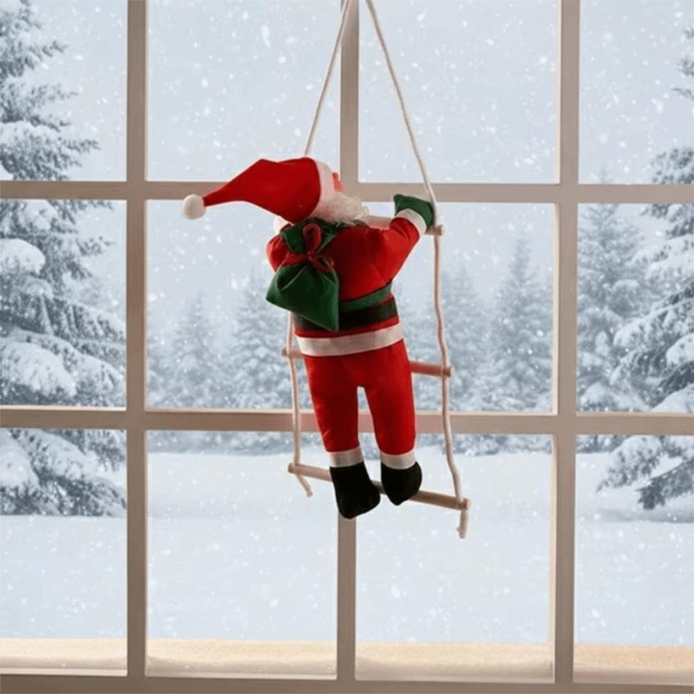 Soft Hanging Decoration Climbing Santa Decoration Red Santa Santa Pendant  Door Hanging Decor