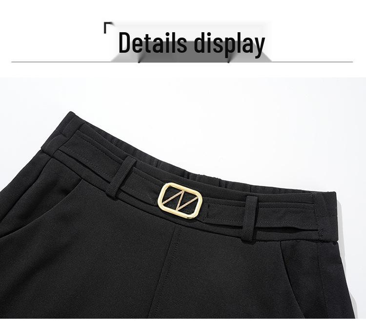 High-Waisted Black Wool A-Line Midi Skirt - Winter 2025 Edition