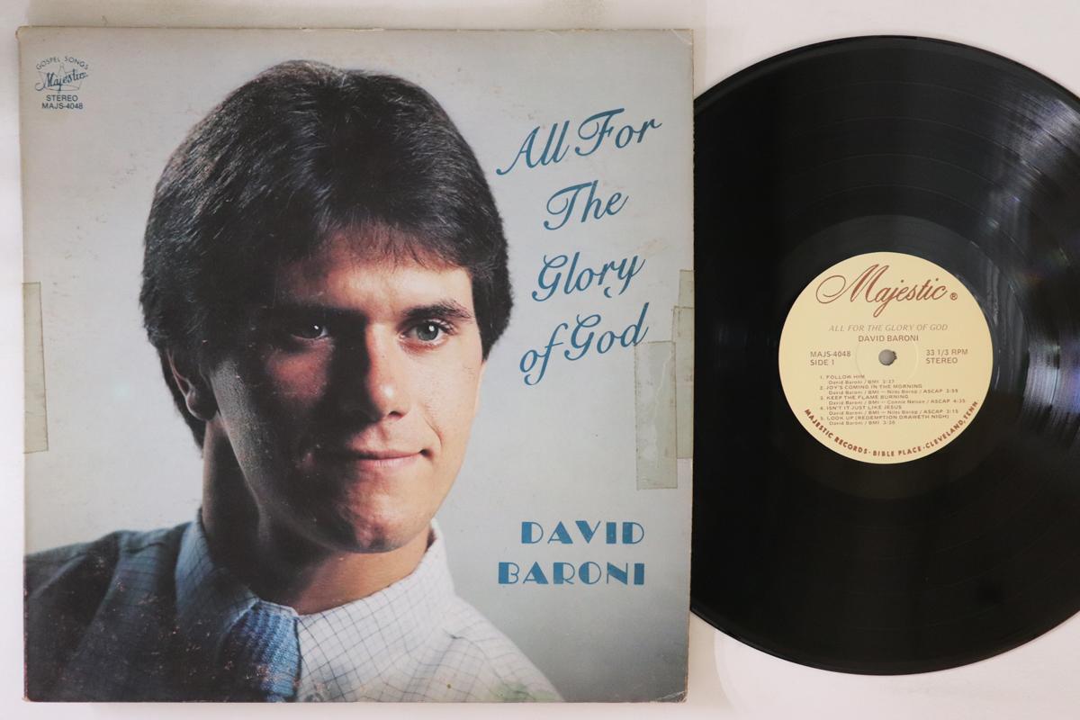 

LP Record DAVID BARONI All For The Glory Of God MAJS4048 MAJESTIC 1982 US Rock Used