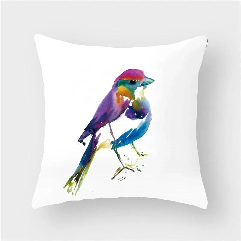 Decorative Bird, Flower And Animal Home Decoration Cushions Pillowcases Cushion Covers Sofa Pillows Pillowcases Arabic Pillows