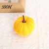 Modern Autumn Table Decor 20 PCS Velvet Pumpkin Decorative Ornaments, Multi-Color Artificial Fall Harvest Centerpieces for Mantel Shelf, Farmhouse