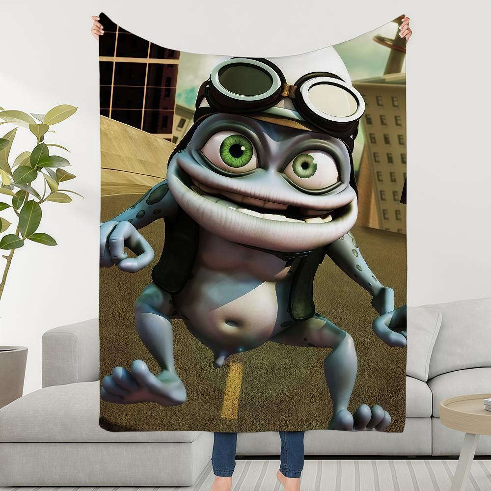 C-Crazy Frog DJ Ding D-Ding Blanket Soft Warm Furry Throw Super Kids Toys Bed Sofa Car Cradle