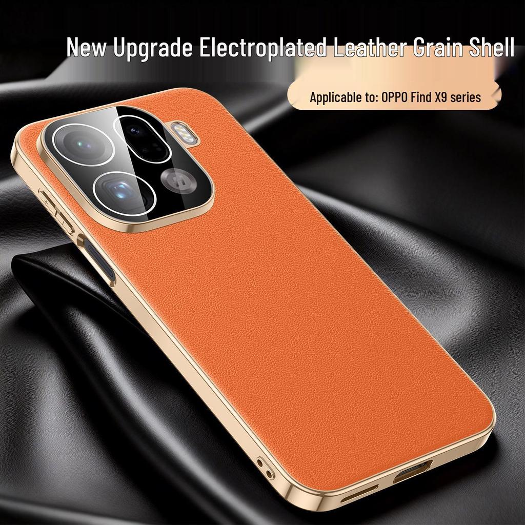 Oppo Find X9 Pro Premium Leather Phone Case - Stylish Protective Cover for Men and Women with Built-in Lens Protection.