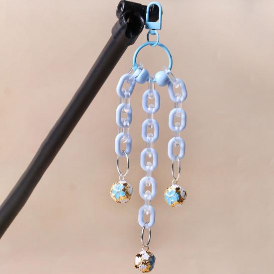 Parrot Bell Toy Bird Chew Chains with Bells Cage Jingle Chime Bells with Hanging Clip Sound Enrichment Chew Toy for Cockatiel Conure Lovebird