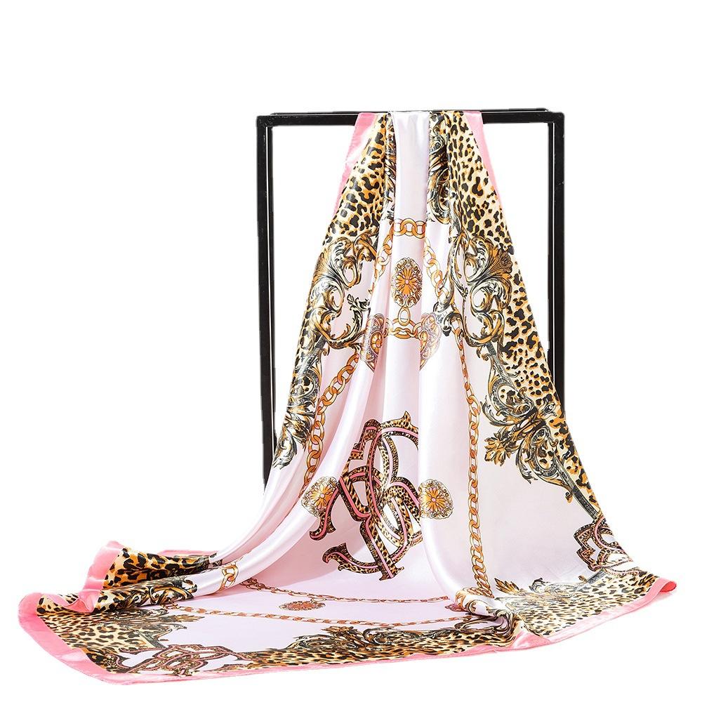 Silk Scarf, Versatile Shade For Spring And Summer, 90cm Square Scarf, Sun Protection Shawl, Versatile Women'S Silk Scarf, Decorative Gift Scarf