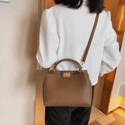 Simple Urban Shoulder Bag for Women Small Square European and American Bag Large Capacity Women's PU Bag