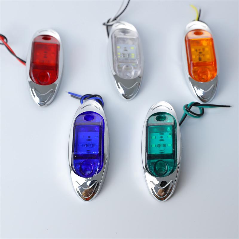 1 Stück 12V 24V Auto 6 LED Signalleuchten Seitenmarkierung Anhänger LKW Signallampe Multifunktional Wasserdicht Breitenleuchte