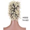 MISS WIG Estensioni sintetiche dei capelli Mohawk ricci crespi Pezzi di capelli colorati con clip per le donne Party