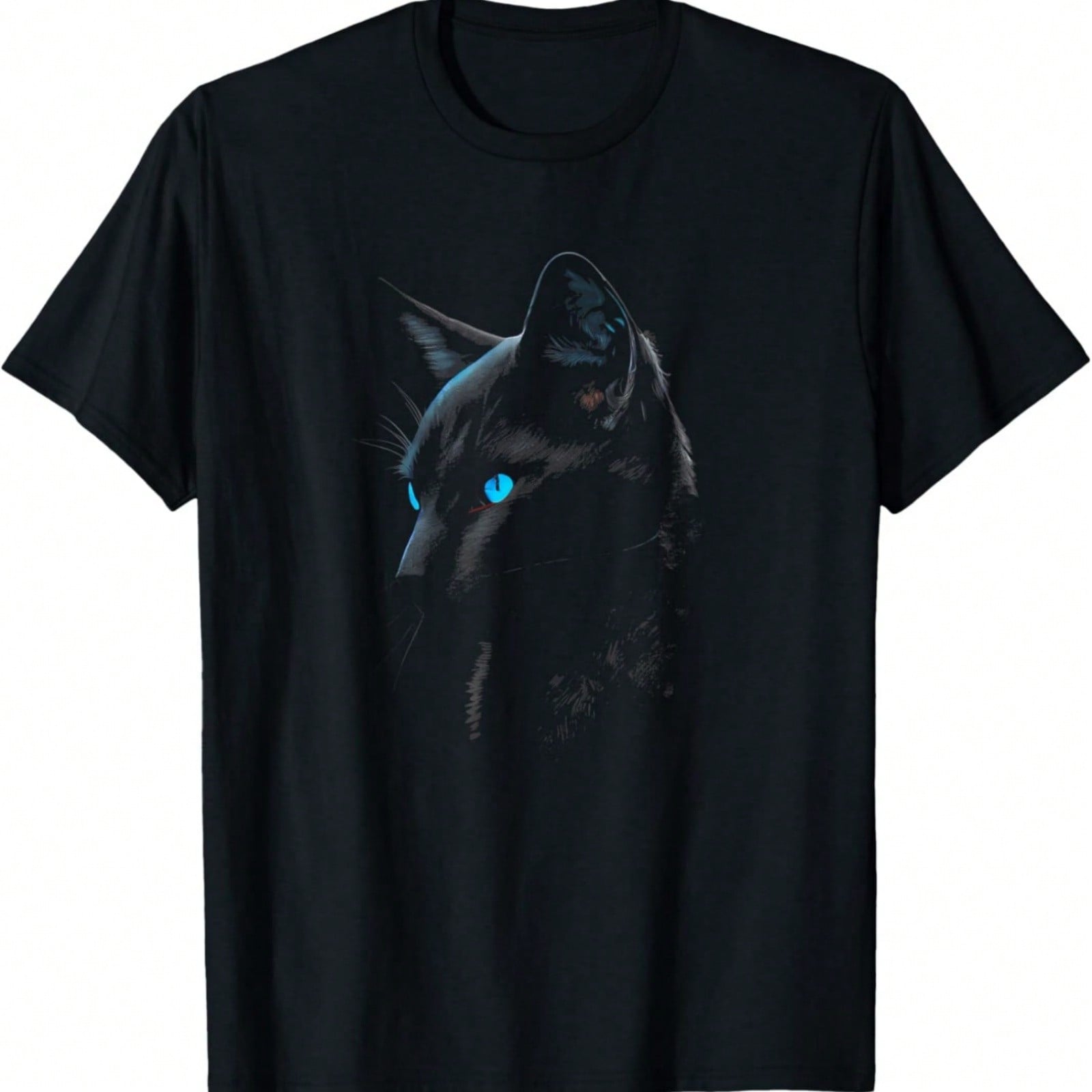 Russian Blue Cat Flower T-Shirt S разноцветный