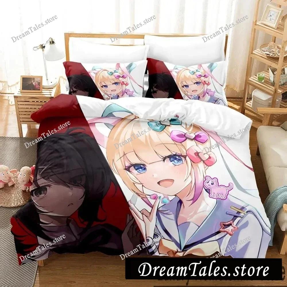 3D Print Needy Streamer Overload Anime Bedding Set Boys Girls Twin Queen King Size Duvet Cover Pillowcase Bed Boys Adult741
