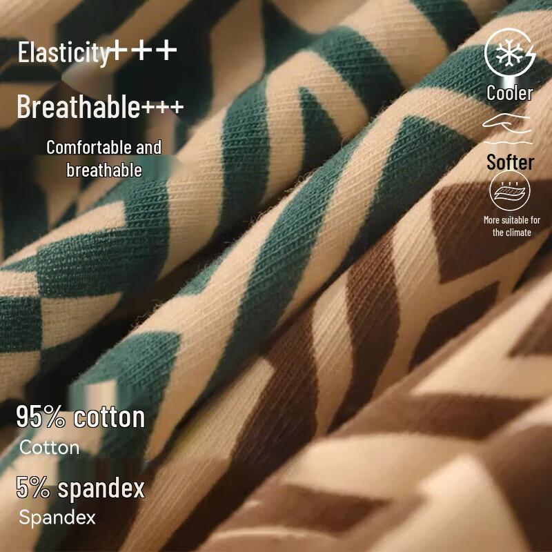 Men's Modal Cotton Antibacterial Boxer Briefs 3-Pack