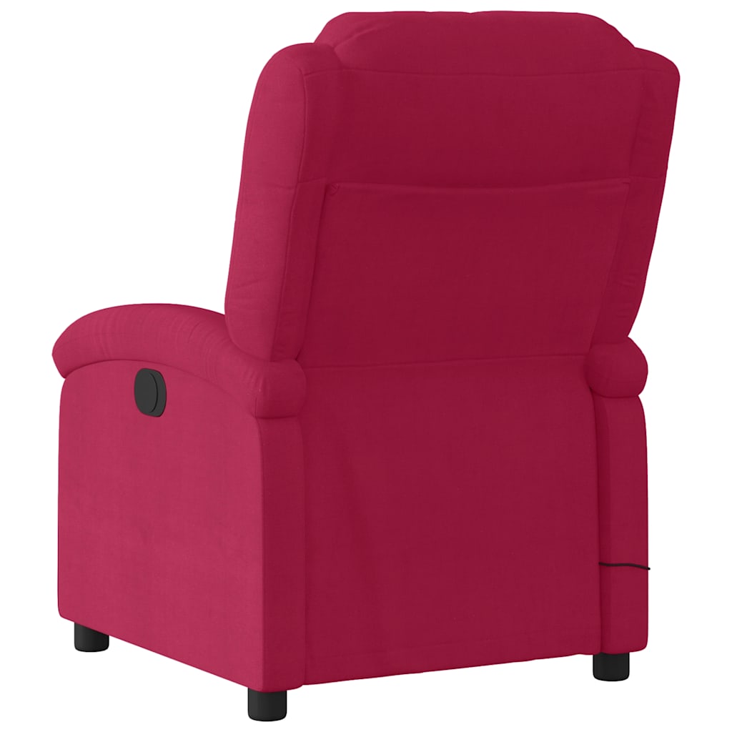 Massage Chair Burgundy Velvet