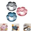 Portable Five Compartment Snackle Box Clear Food Organizer Luxury Decorative Tray for Table Use