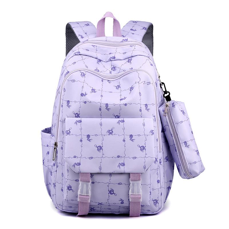 New Large-capacity Backpack, Trendy and Simple, Junior High School College Student Schoolbag, Lightweight Loli Girl Backpack