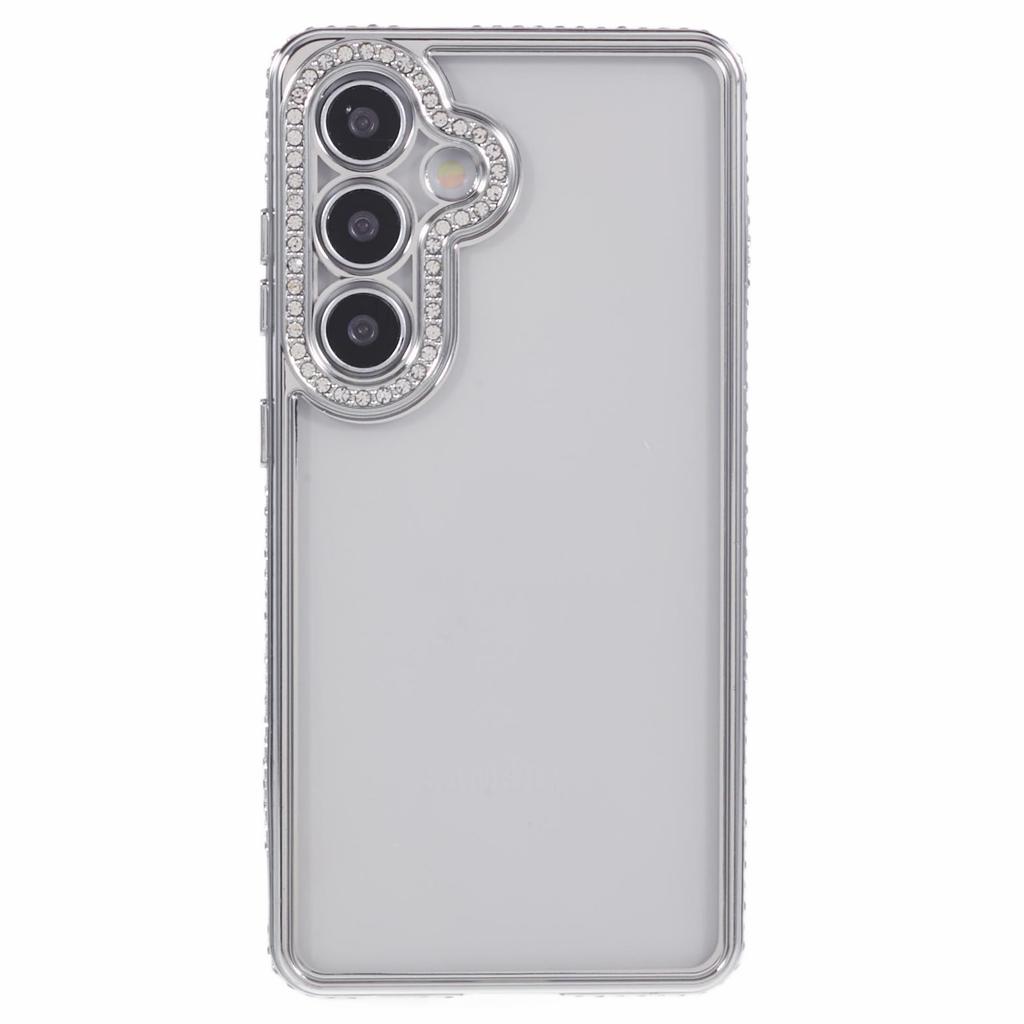 For Samsung Galaxy S24+ Case Soft TPU Phone Cover Bling Rhinestones Decor Phone Shell