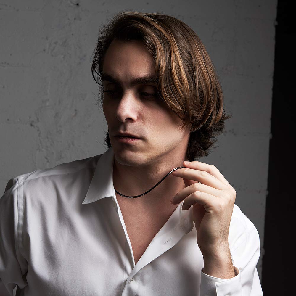 Core Force Neck Pro Black Spinel Trunk Balance Golf Swing Stable Flying Distance Increase Accessory Stylish Men Women (50cm)