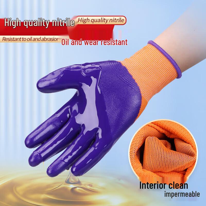 Miling Nitrile Dipped Work Gloves