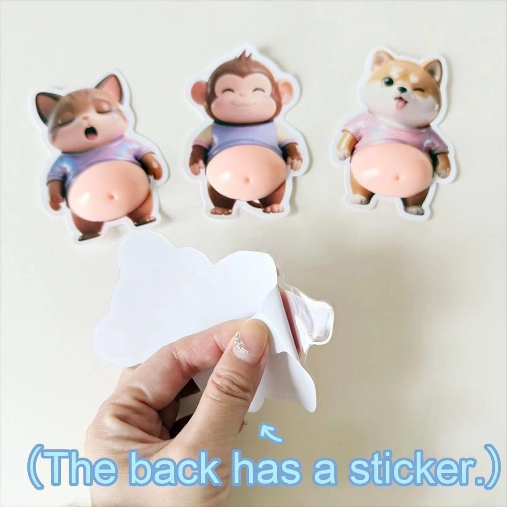 Chubby Shiba Inu 3D Stickers Cartoon Scrapbook Stickers Home Decoration Sticker  for Party Favor