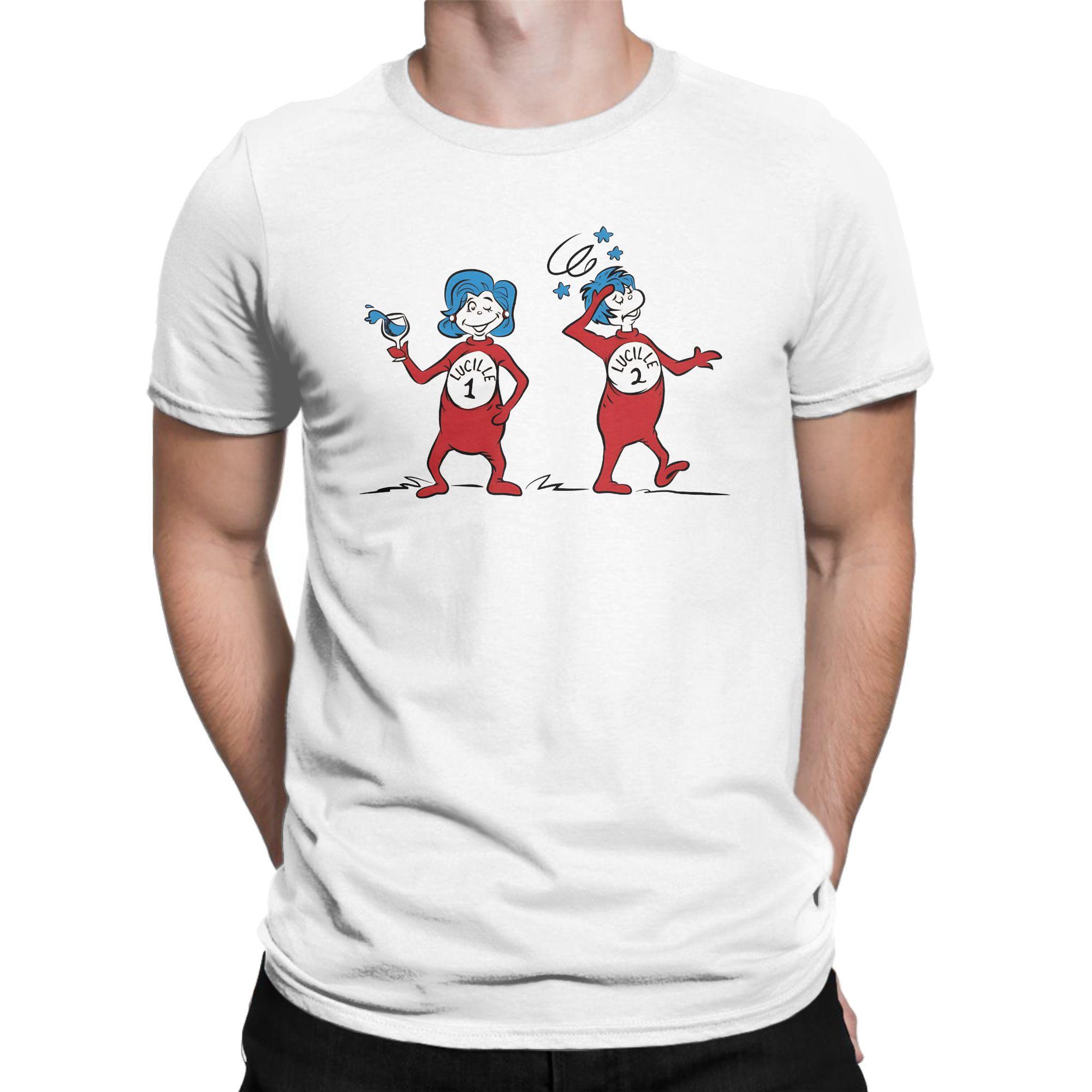 

Dr Seuss Thing 1 Thing 2 Buddies reading day Printed T Shirt for Unisex Women Cotton Tee Shirt Clothes S