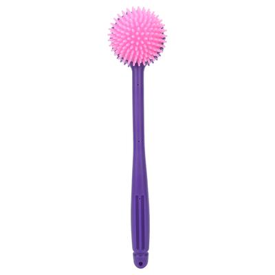 Multifunktionaler Massagehammer, langes Handhammer-Rückenmassagegerät zur Linderung von Rückenschmerzen(lila )