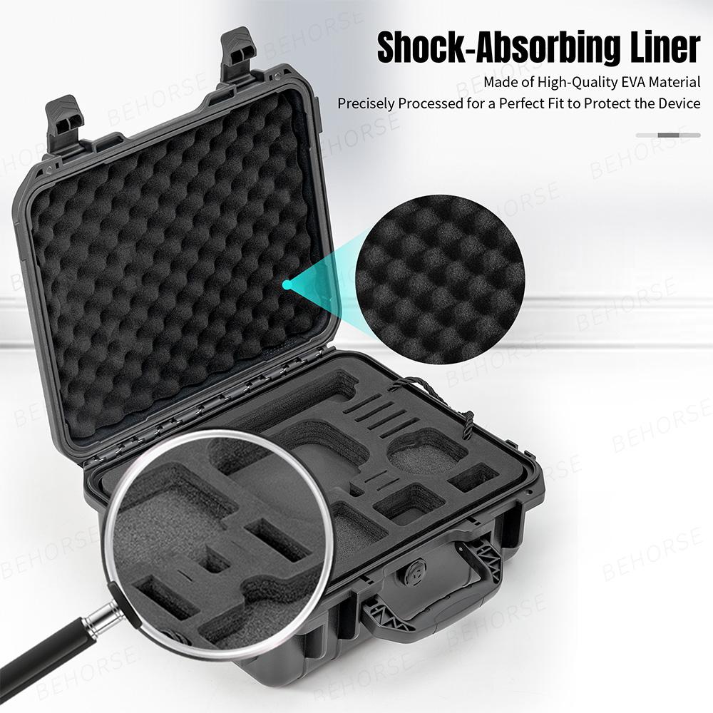 Hard-Shell Waterproof Box For DJI Osmo Action 6/5/4/3 Bag Large-Capacity Storage Case For DJI Osmo Action 6 Camera Accessories