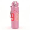1PC Vintage 1986 Color Number 750ml Color Plastic Sports Water Bottle Leakproof Flip Straw Lid Suitable for Sports Office Home Use