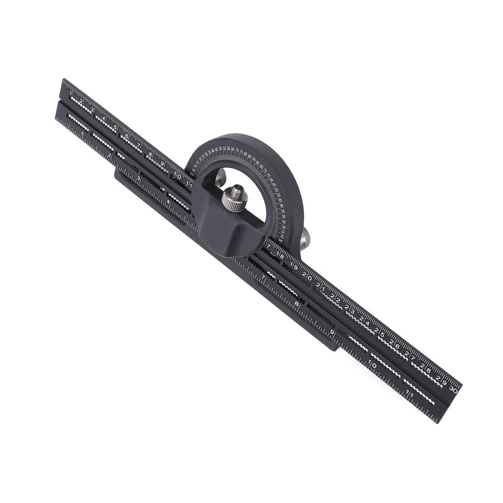 Combination Angle Ruler Multi Function Movable Woodworking Horizontal Universal Vernier Bevel Protra