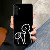Funny Stickman Matchman Soft Phone Case for Samsung A17 A37 A57 A16 A26 A36 A56 A15 A25 A35 A55 A14 A24 A34 A54 A13 A23 A33 A53
