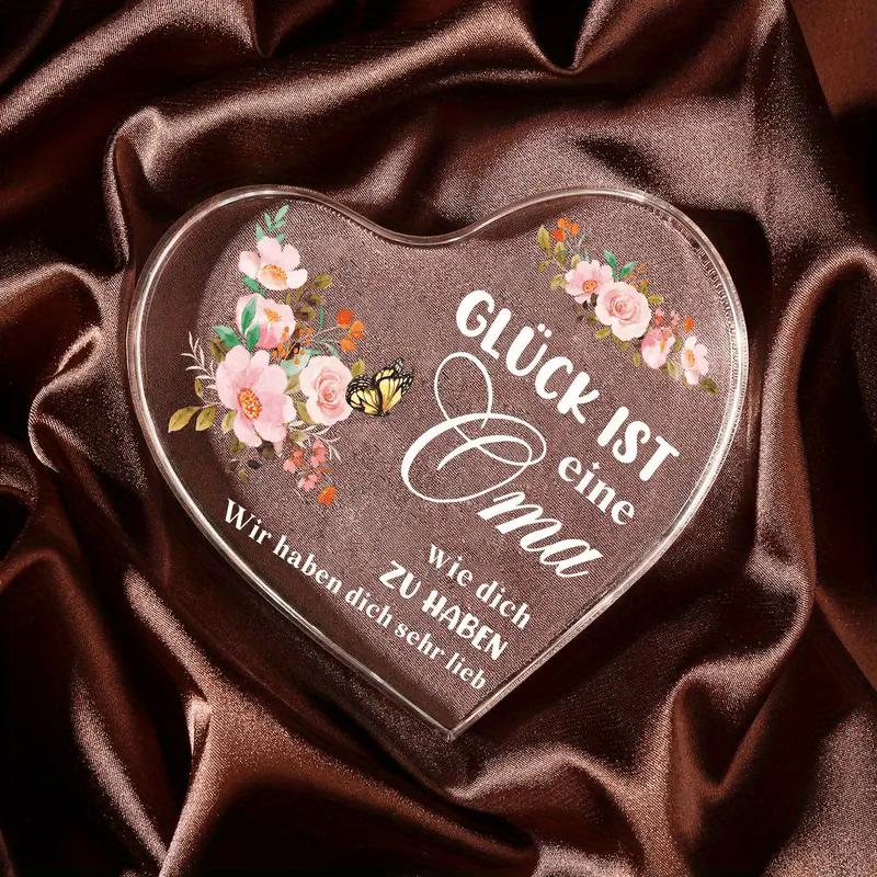 2D Flat, Acrylic Heart-Shaped Decorative Plaque, Butterfly Floral Design, Suitable for Wall Decoration, Porch, Room, Villa, Accents Home, Hallway, or