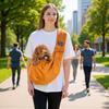 Portable Foldable Pet Carrier Breathable Crossbody Bag Dogs Cats