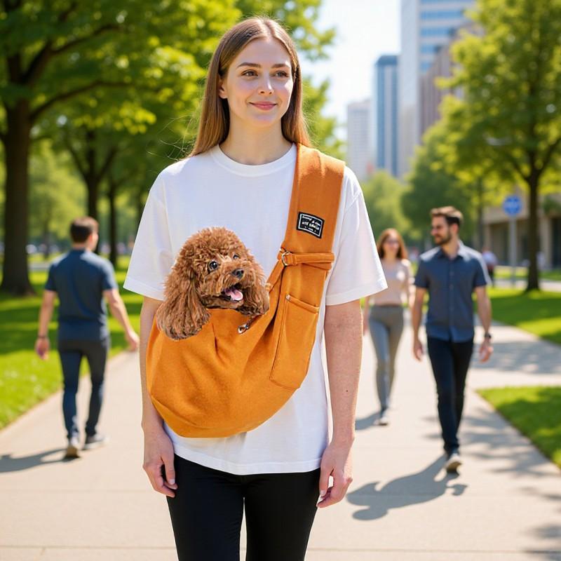 Portable Foldable Pet Carrier Breathable Crossbody Bag Dogs Cats