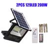 6V LED Solar Floodlight Portable Spotlight Outdoor Garden Light Waterproof Wall Lamp 200W with Remote Control 129PCS