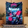 Custom Name Personalized Jinx Print Blanket, Home Decor, Bedroom, Sofa, Camping, Couch, Gifts for Birthday Christmas
