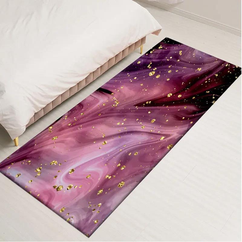 Abstract Colour Marble Pattern Kitchen Mat Living Room Carpet Anti-slip Bedroom Lounge Rug Dining Room Area Rug Floor Mat