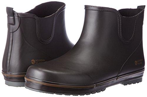 Mountain Village RV-110N Short Gardening Men's Rubber Boots, Size 44, Dark Brown, 24.0cm-24.5cm, 3E