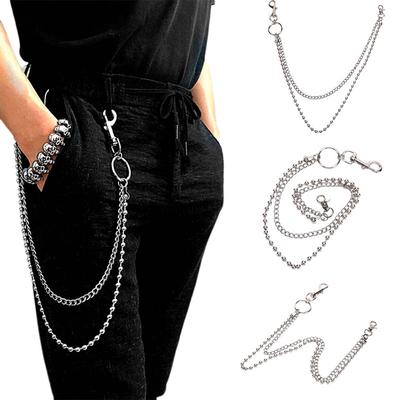 Punk Damen Herren Kette Schlüsselanhänger Rock Hose Hose Jean Hip Hop Deko Geschenk