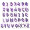 Colorful English Letter & Number Embroidery Patch Set for Clothing Decoration