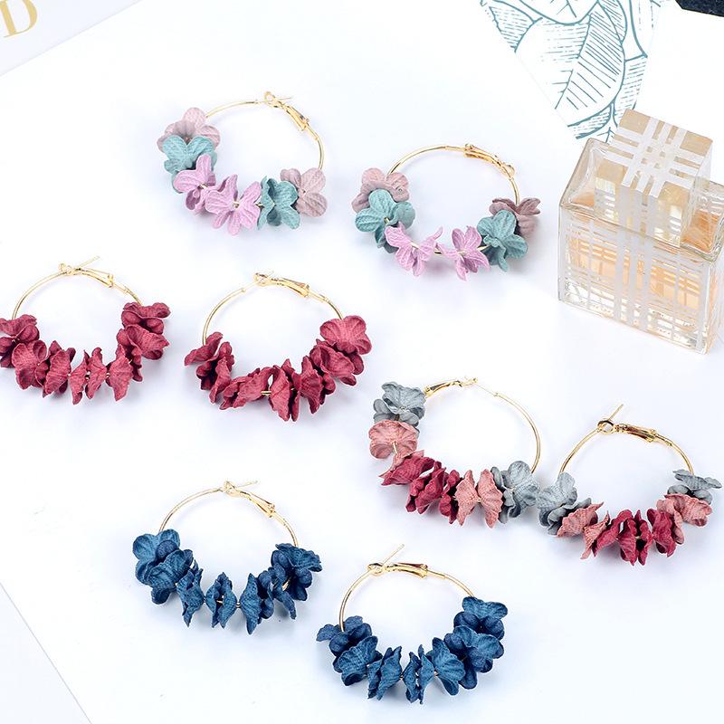

Petal Floral Earrings - Versatile Korean Summer Fashion for Women