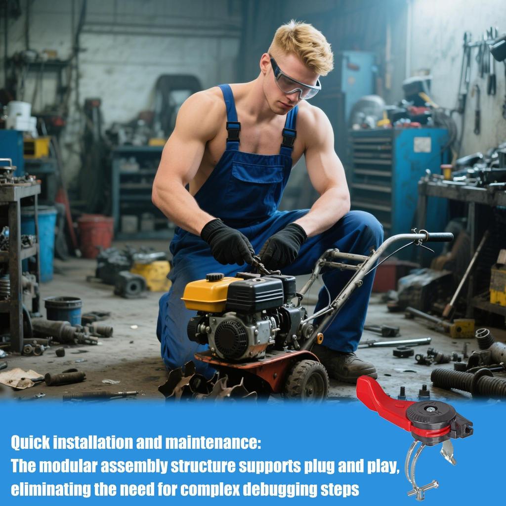 Tiller Throttle Control Tiller Handlebar Thumb Throttle Lever Accelerator Replacement Part Assistant Switches For Road Cutter