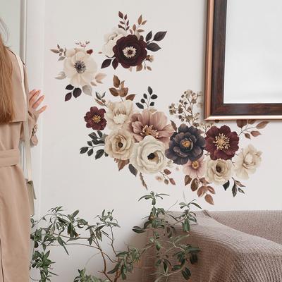 Piante Dipinte Fiori Camera da Letto Soggiorno Muro Paesaggistica Adesivi Murali Decorativi