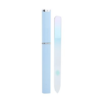 Glass Nail File Manicure Pedicure Tool Nail Sanding Glass Files Polishing (Blue)
