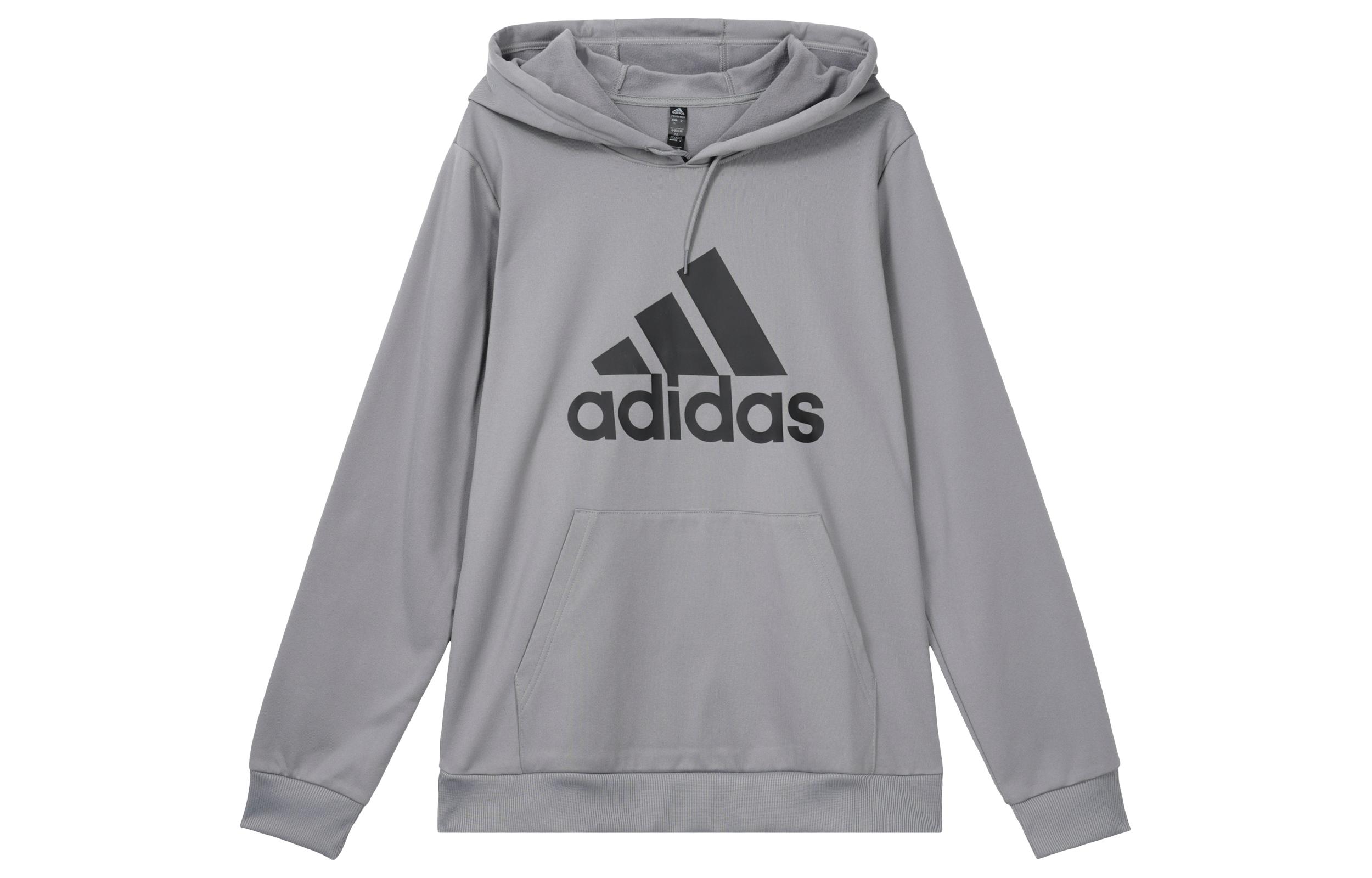 Adidas Sweatshirts Men s Gray Hooded Moderate Regular GH6662 L