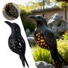 Gothic Crow Chandelier Indoor and Outdoor Crow Decorative Hanging Lamp 3D Gothic Pendant Lamp Home Door and Window Decoration