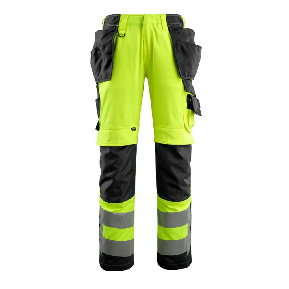 Mascot Mens Safe Supreme Wigan Hi-Vis Holster Pocket Work Trousers