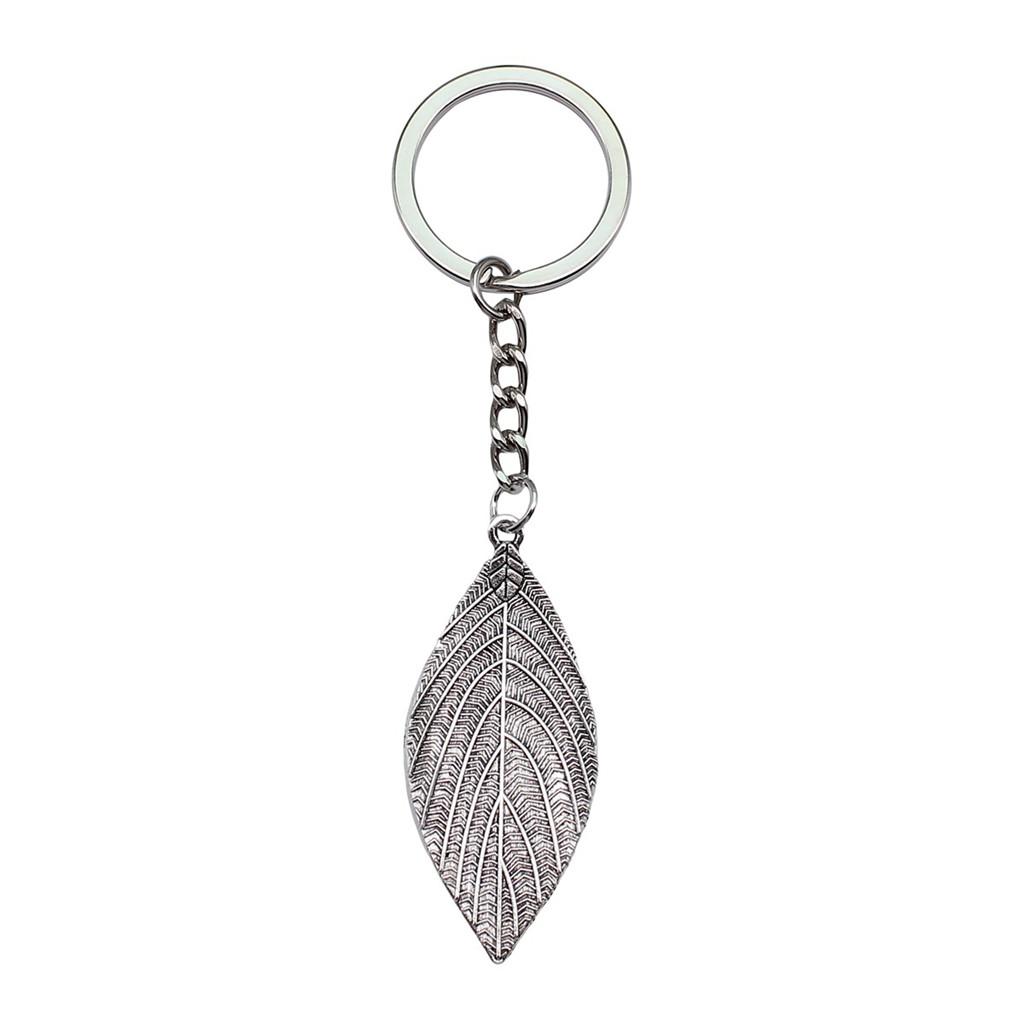 Pendants Mushroom Charm Branch Keychain Leaf Key Ring 28mm