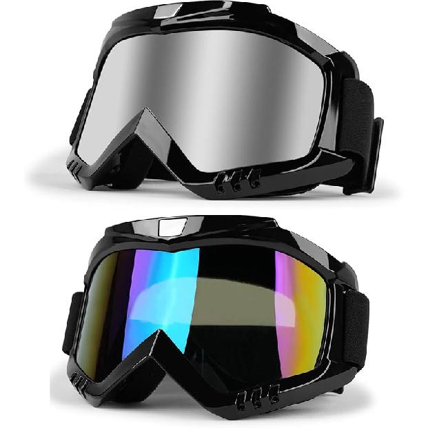 Professional Motorcycle Motocross Goggles For Men Women ATV Dirt Bike Glasses Wide Vision Powersports Motobike Goggles UV400 Anti-Fog Scratch